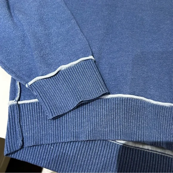 The Oaklyn Cozy Crew-Neck Sweatshirt by Pilcro - Small - Blue - Picture 6 of 6